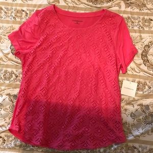 Croft & Barrow Design Front Blouse Size XL